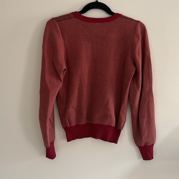 Anne Willi (Parisian Designer) Red V Sweater - Picture 4 of 4